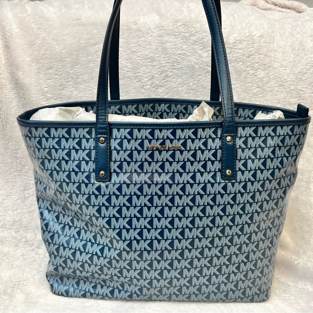 Michael Kors Blue Tote Bag
